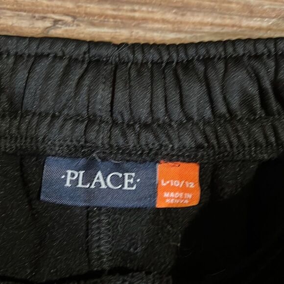 TCP youth boys size 10/12 black athletic pants with white stripe. - Picture 3 of 6